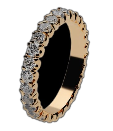 Stone set jewellery wax printing Perth - pave diamond ring