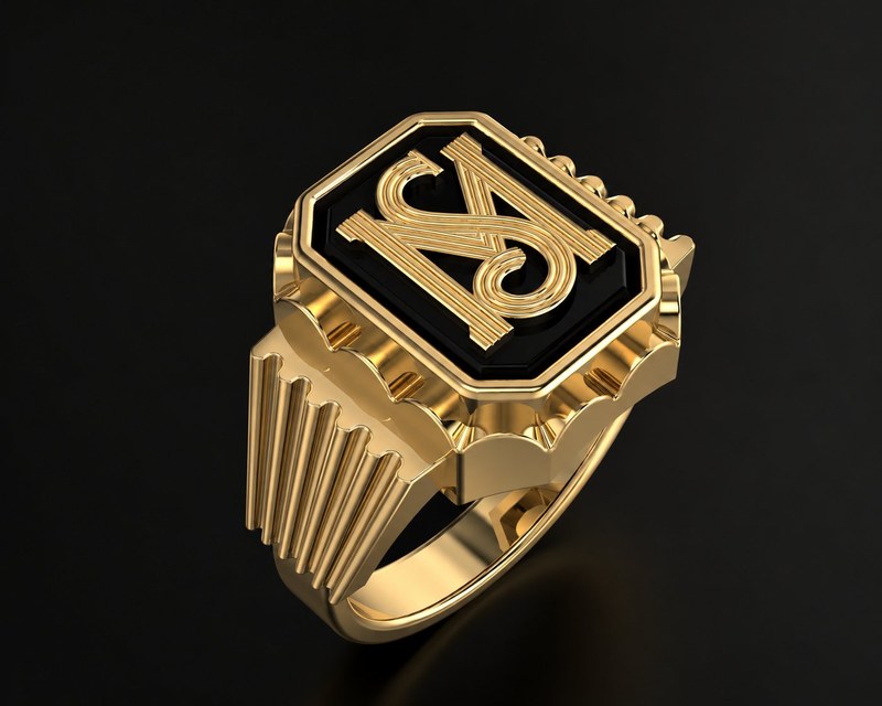 Custom signet ring jewellery CAD design Perth