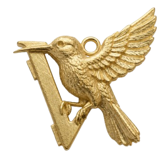 Jewellery Casting Perth - Hummingbird Pendant Casting 18ct Yellow Gold