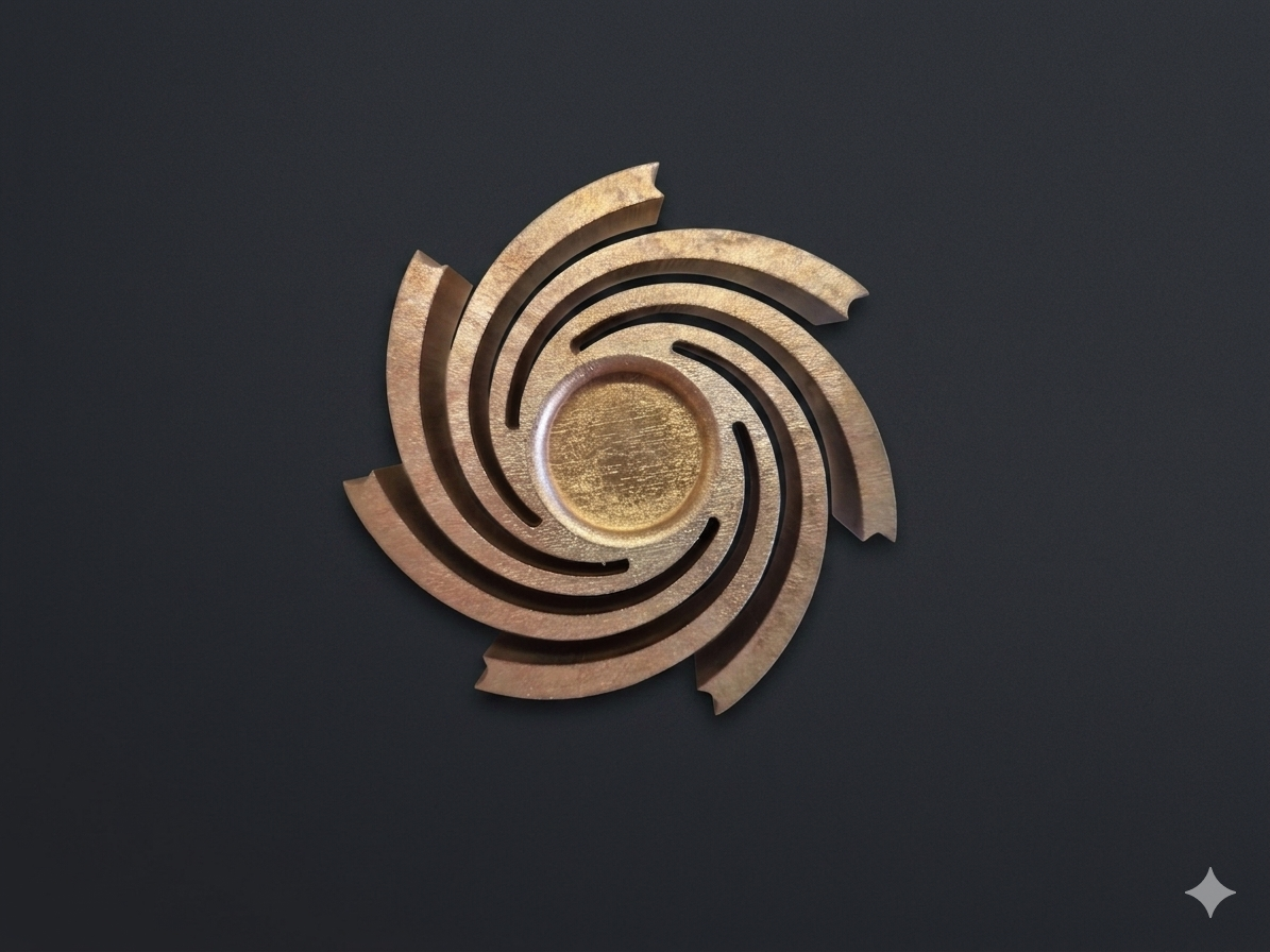 Industrial Component Precision Casting Perth - Custom Water Pump Impeller Brass